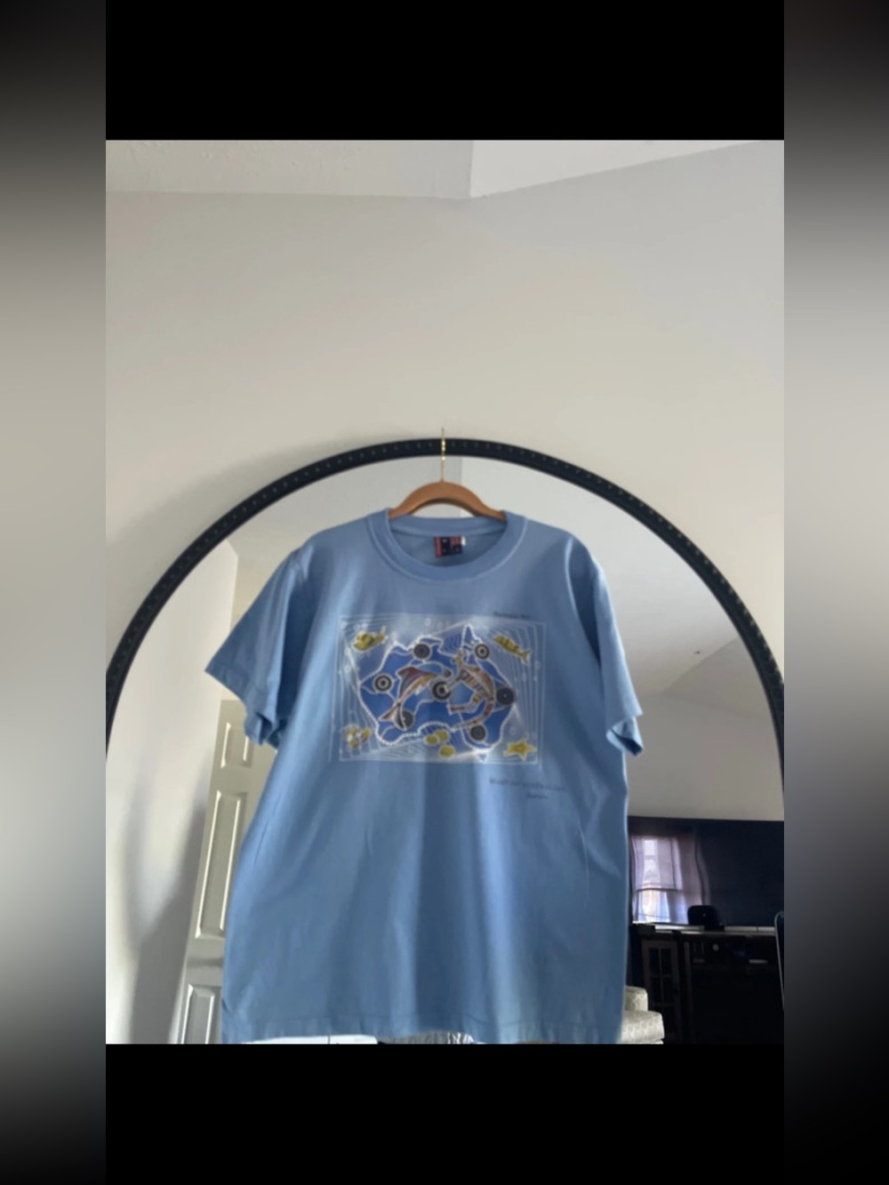 Sky Blue Short Sleeve Graphic Tee
